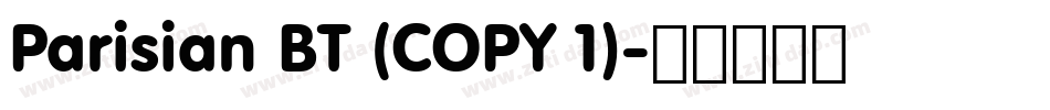 Parisian BT (COPY 1)字体转换